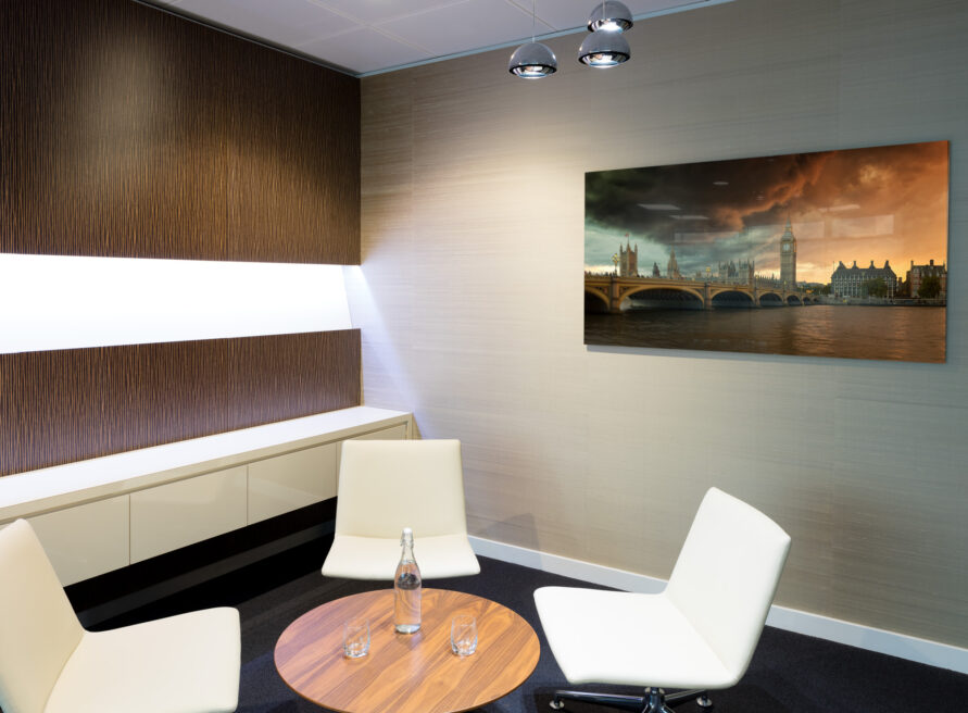 The Palace of Westminster Acrylic Mounted Print on the walls at 20 Fenchurch Street